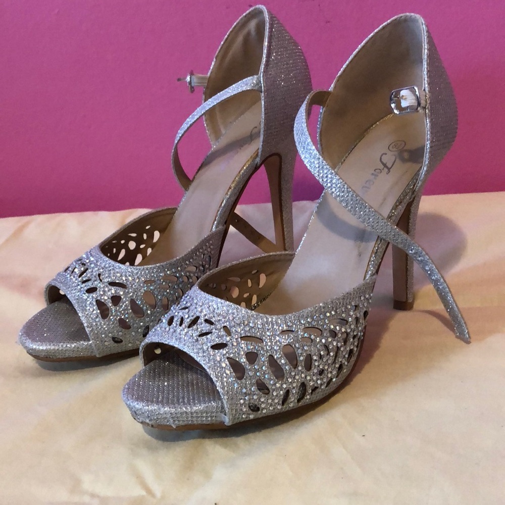 4-inch Silver Heels for Women
